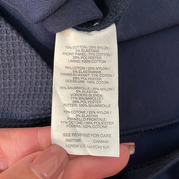 J.CREW Mesh wrap dress Navy Blue
Size 10 Sleeveless Scoop Neck C1949 NWT - Picture 3 of 10